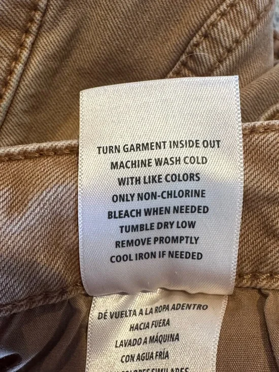 Shyanne Khaki Brown High-Rise Super Flare Western Jeans Raw Hem Women’s 33 X 32 - Picture 13 of 13